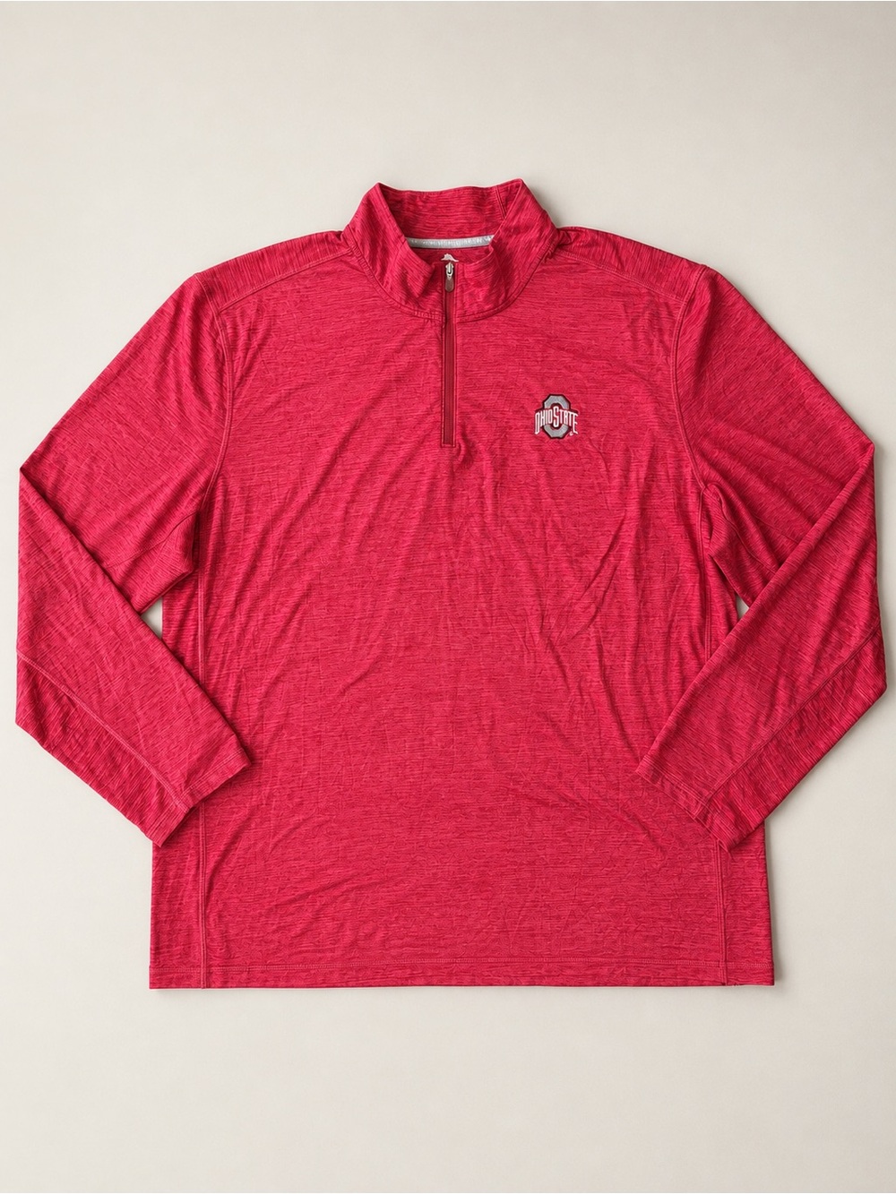 Tommy Bahama Ohio State Buckeyes IslandZone 1/4 Zip Pullover Men’s 3XL Red UPF30